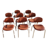 Lot de 8 fauteuils et chaises 420-44 Strafor-Steelcase