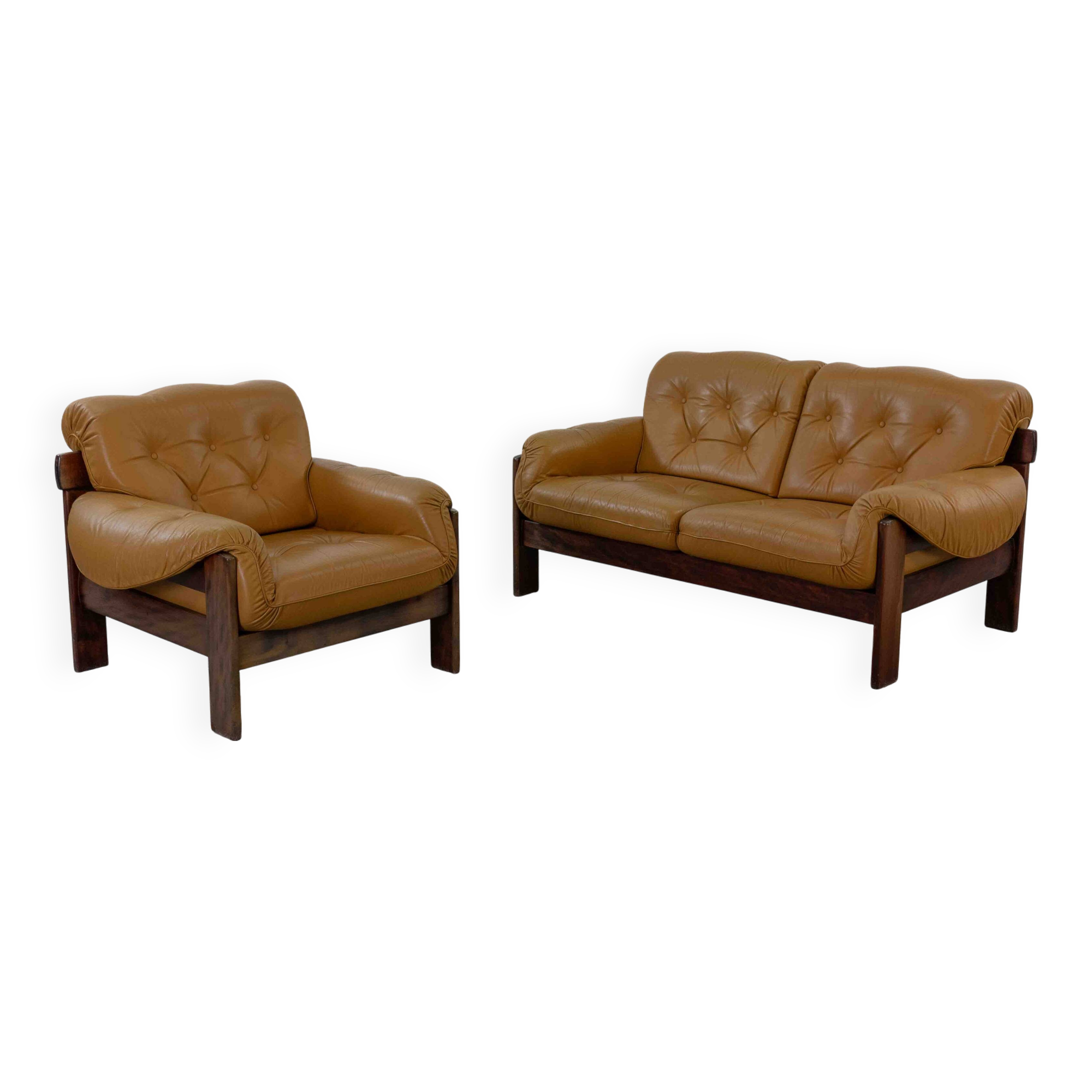Brazilian Style Leather Seating Group