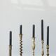 Vintage Brass Candlesticks, 1960s, Set of 5