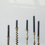 Vintage Brass Candlesticks, 1960s, Set of 5