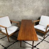 A pair of scandinavian lounge chairs from the 1960s