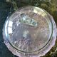 W.Germany crystal cheese cover on tray dimensions: height -15cm- diameter -22cm-