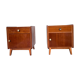 Paire de deux tables chevet 1950