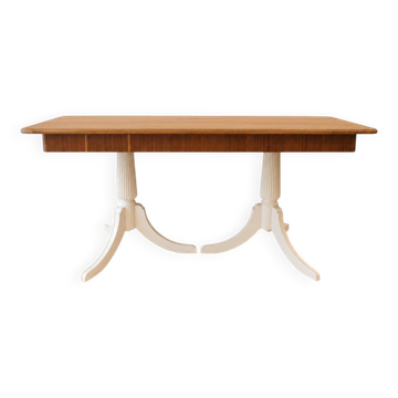 Table à manger en teck vintage des années 1950