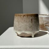 Meeting of three ceramic pieces: ice cup, small cup and small cup