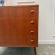 Scandinavian chest of drawers with compass feet
