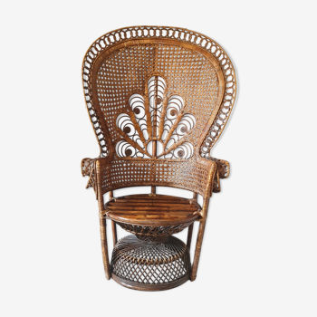 Fauteuil Emmanuelle peacock