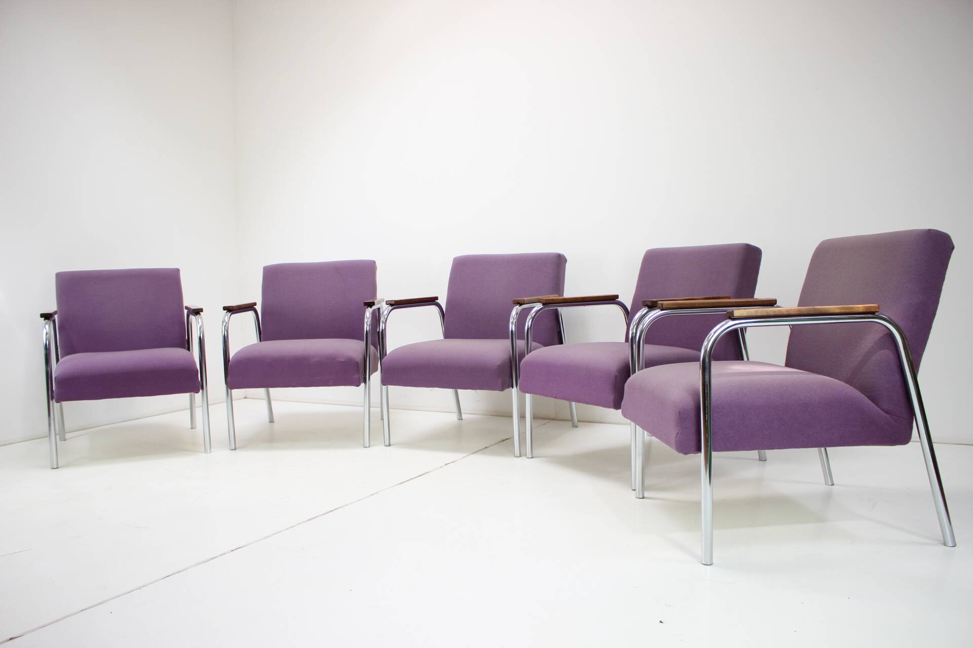 Mid-Century Tubular Chrome Armchair, Germany 1970s