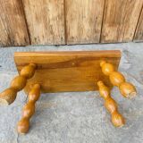 Vintage turned wooden footstool/step stool