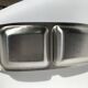 Brushed stainless steel double hollow plate