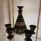 Art Deco hyalite glass liqueur set by Rupel Boom