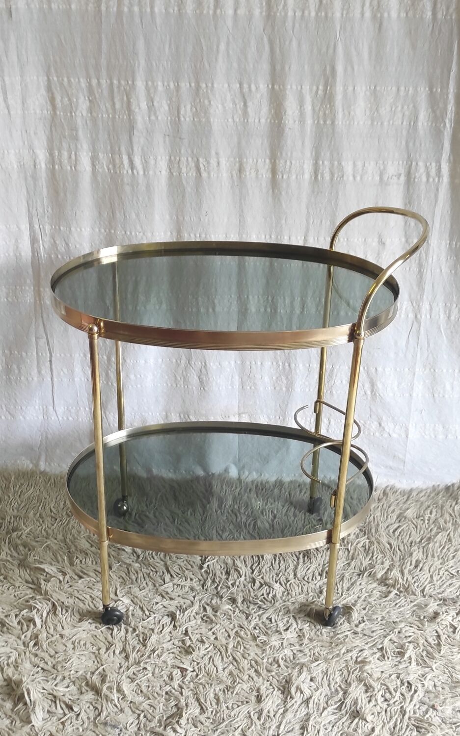 Solid brass trolley / bar service - 60s/70s