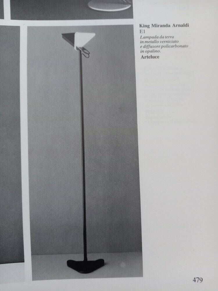 E1 floor lamp by King, Miranda, Arnaldi for Arteluce, 1980s