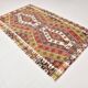 5x8 Geometric Handmade Antique Vintage Rug, 156x251Cm