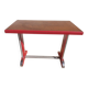 table de bistrot, bois et aluminium