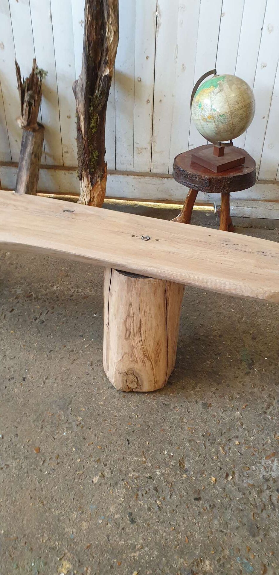 Pair of vintage farm bench