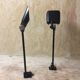 Pair of "fael luce ufo" sign wall lamps - 90s