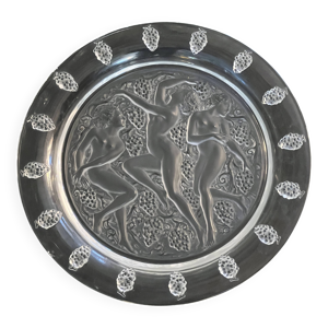 Plat en verre lalique