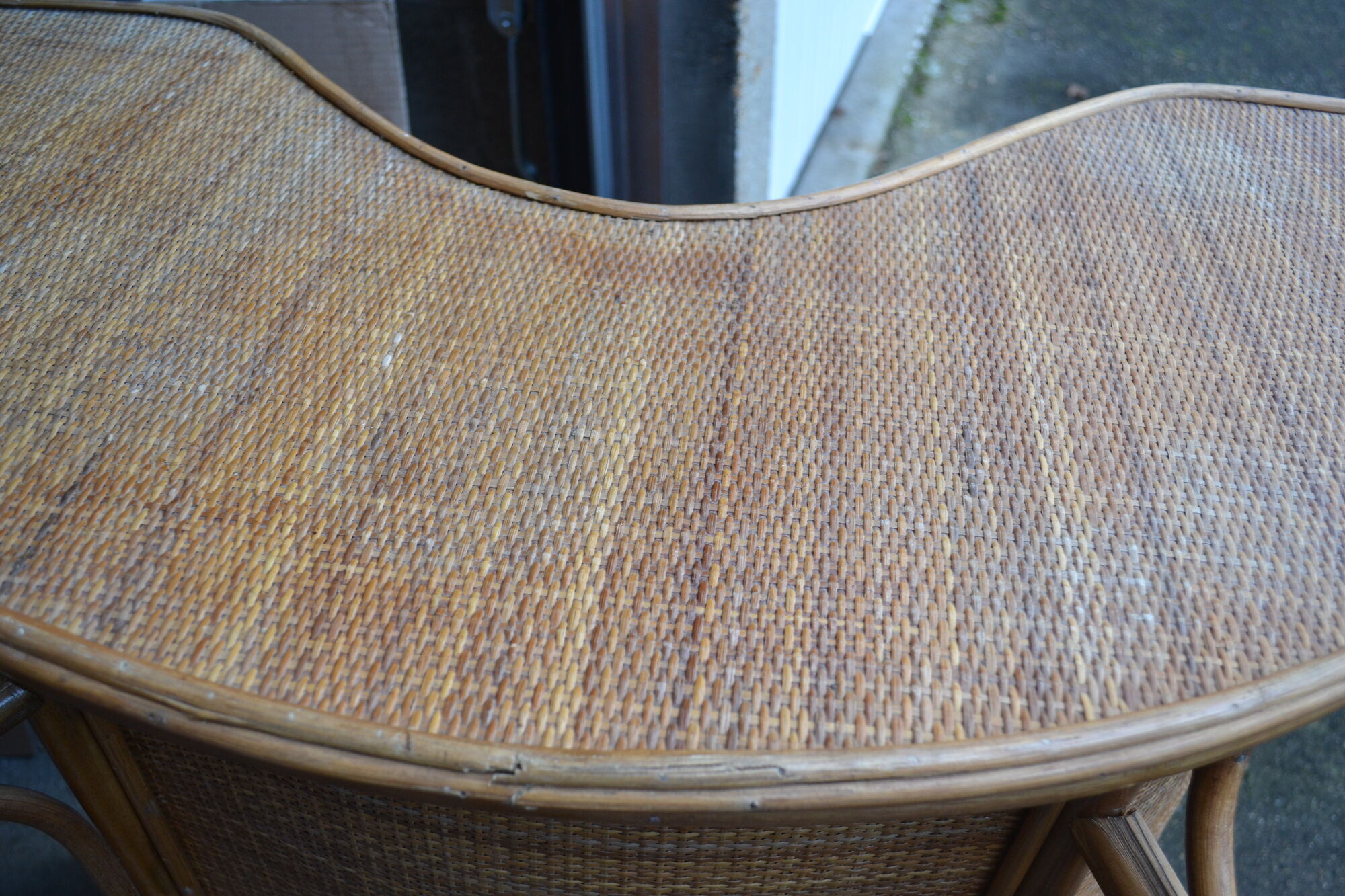Bar vintage rattan and bamboo of the year 50 / 60's