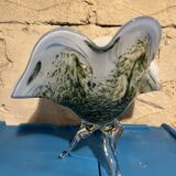 Rare Murano glass footed bowl