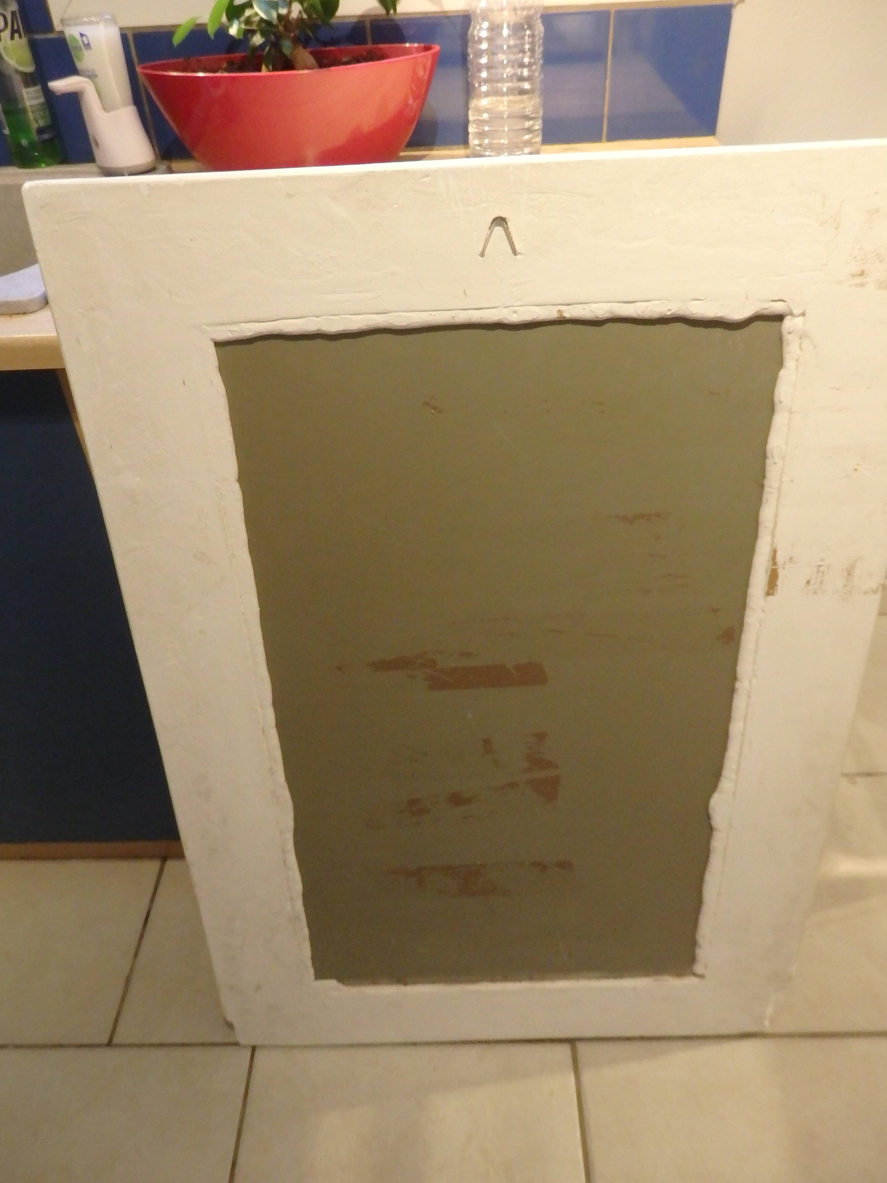 Vintage mirror year 70 80 Decorative Plaster Fruit Decorations