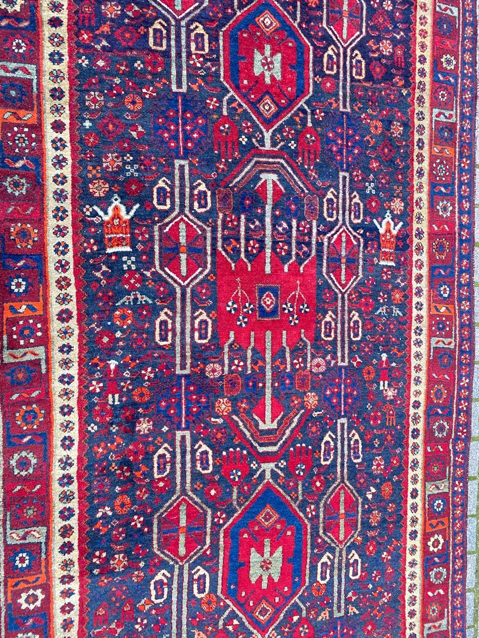 Bijar Persian carpet 136x298 cm