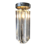 Lampe encastrée en verre de Murano transparent « Triedro »