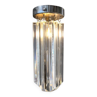 Lampe encastrée en verre de Murano transparent « Triedro »