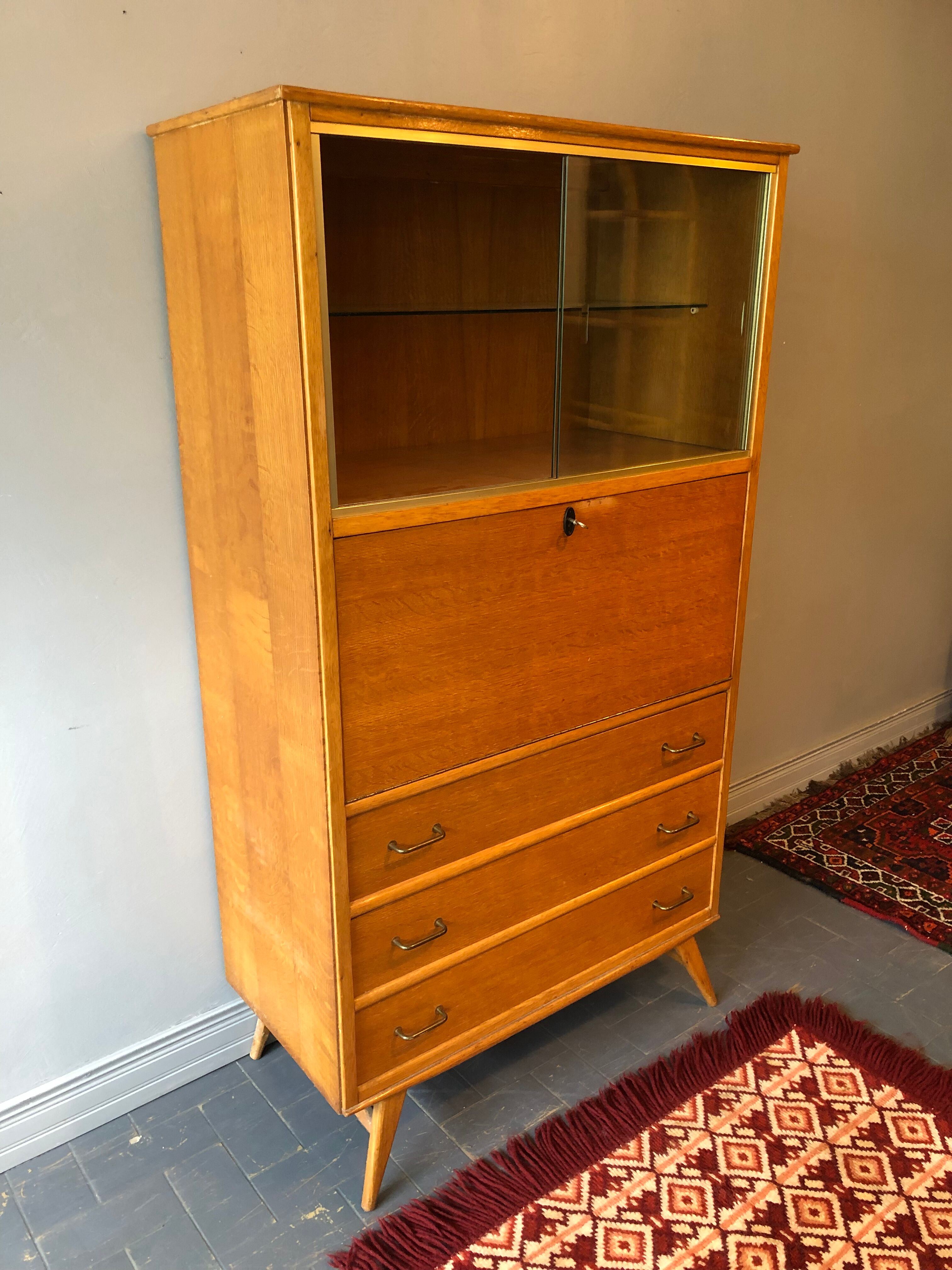 Secrétaire vintage pieds compas