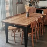 Solid oak farm table