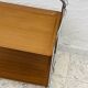 Folding table Bremshey Dinett in chrome and vintage wood