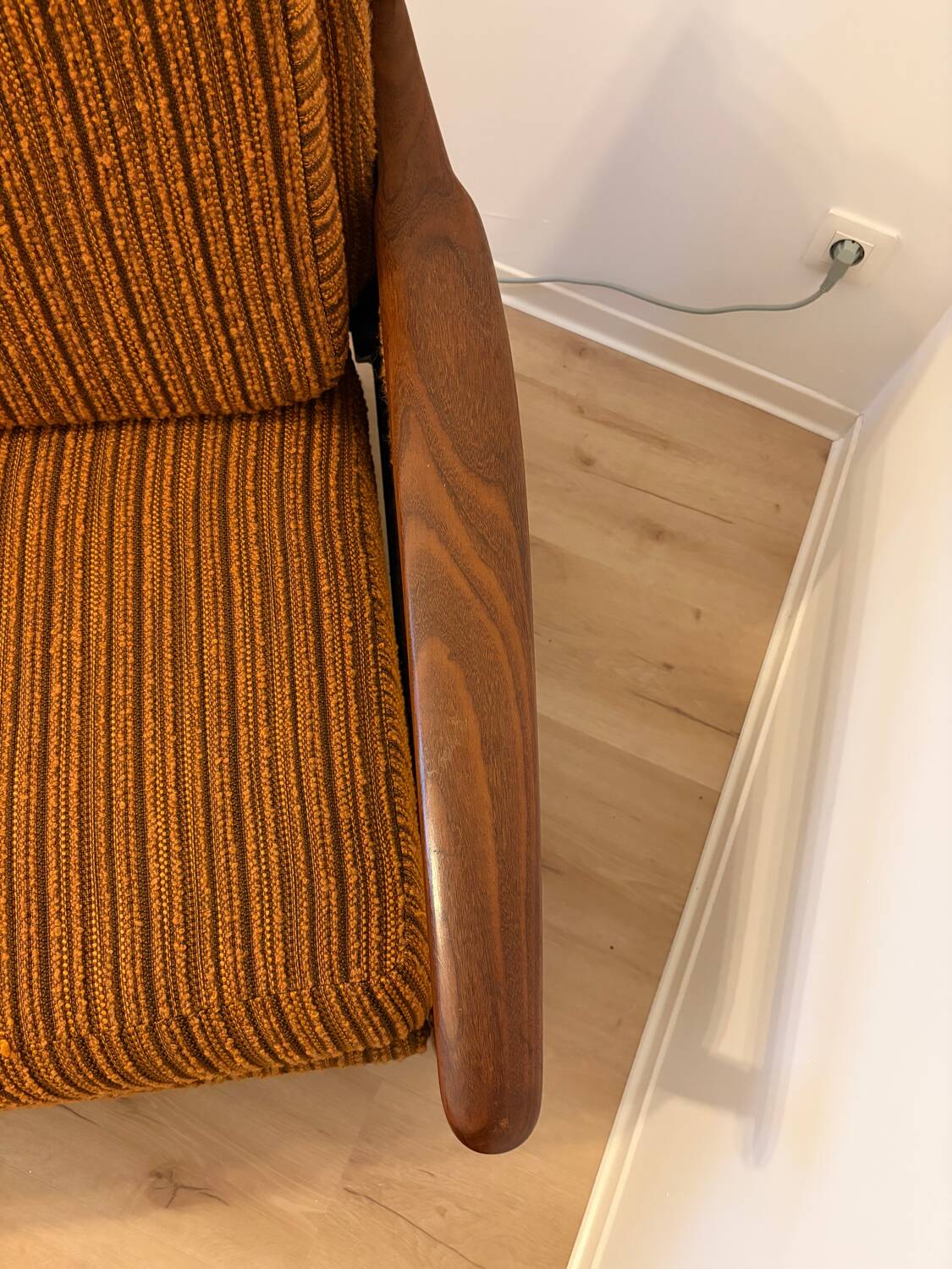 Scandinavian convertible sofa in teak by Grete Jalk, 1960s.