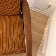 Scandinavian convertible sofa in teak by Grete Jalk, 1960s.