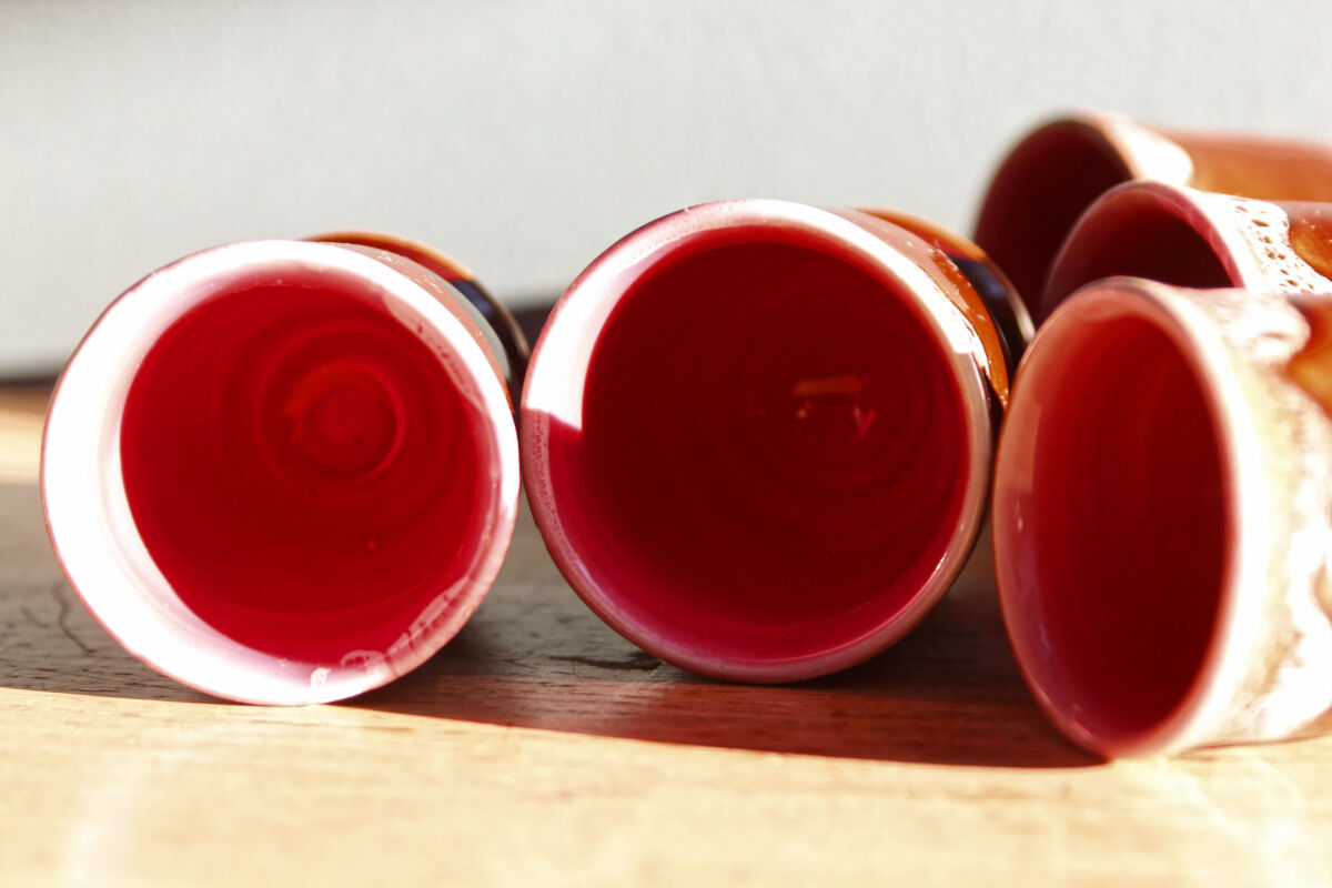 Lot de 8 coquetiers vintage