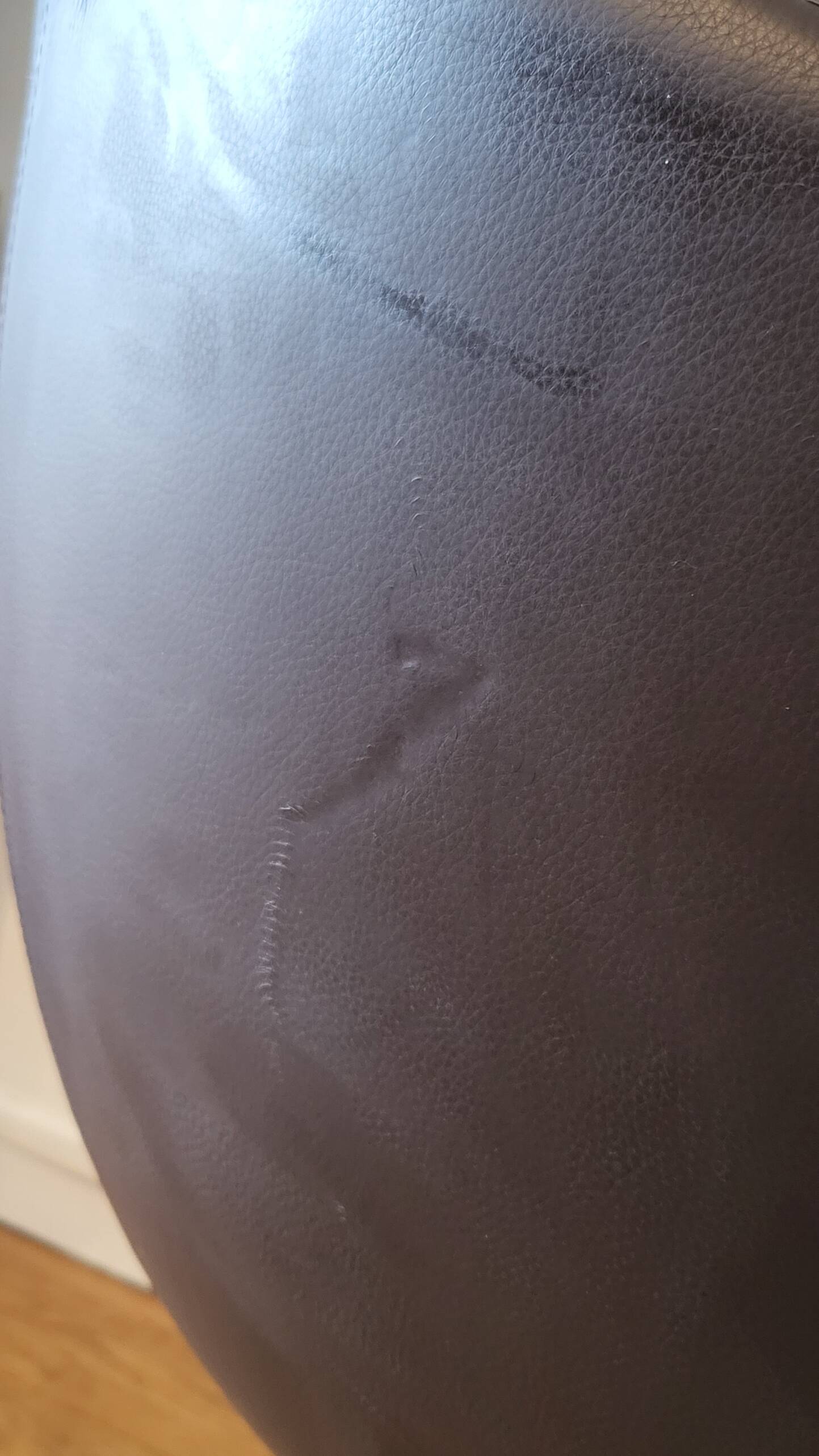 Christophe Pillet armchair by Zanotta in brown leather, modern Italy.