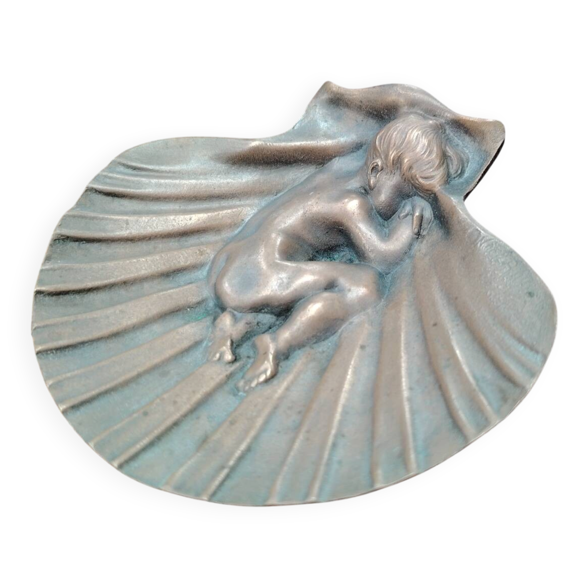 Bronze Art Nouveau catchall by Léon Noël-Ruffier