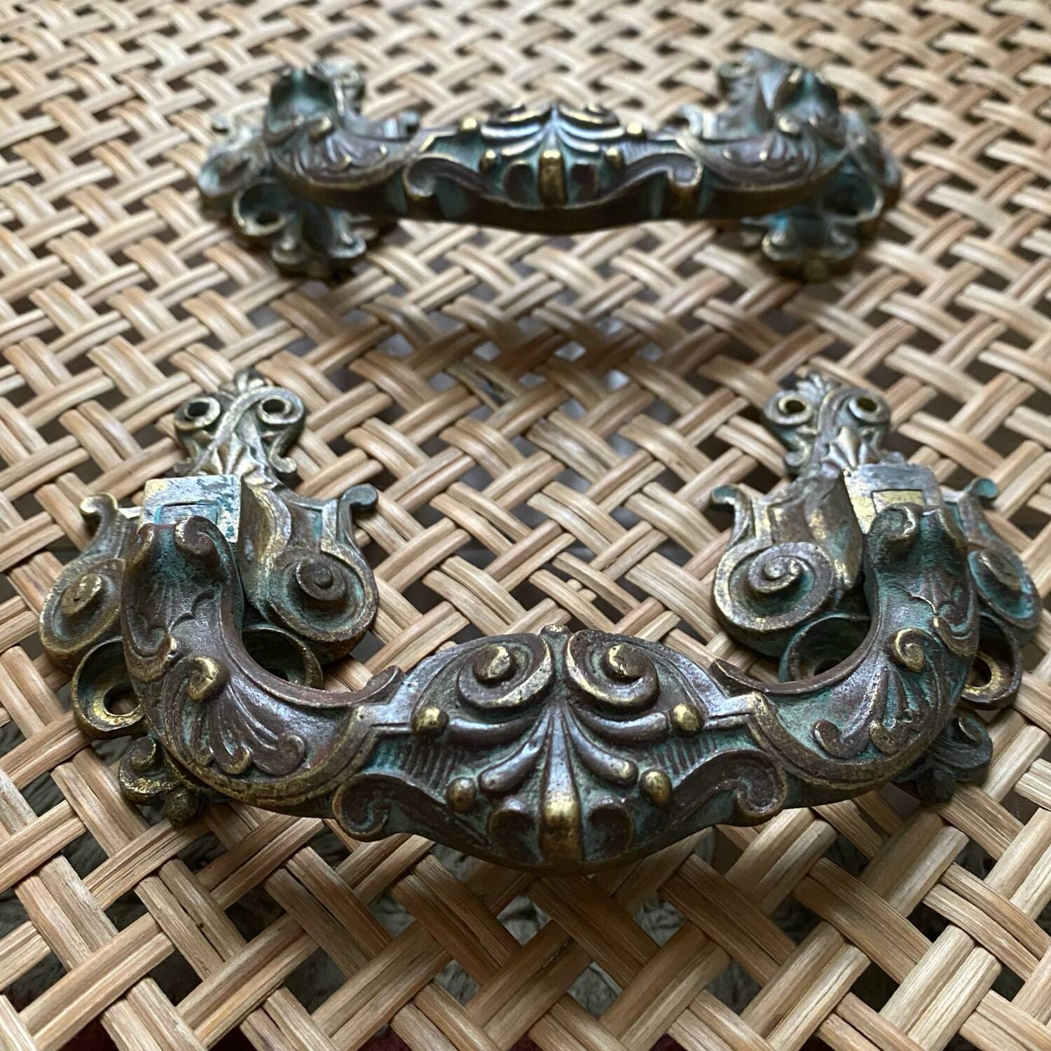 Antique furniture or door handles