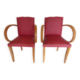 pair of moustache bridge chairs