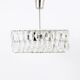 Bakalowits Vienna Faceted Crystal Chandelier Mid-Century, Austria, 1960s
