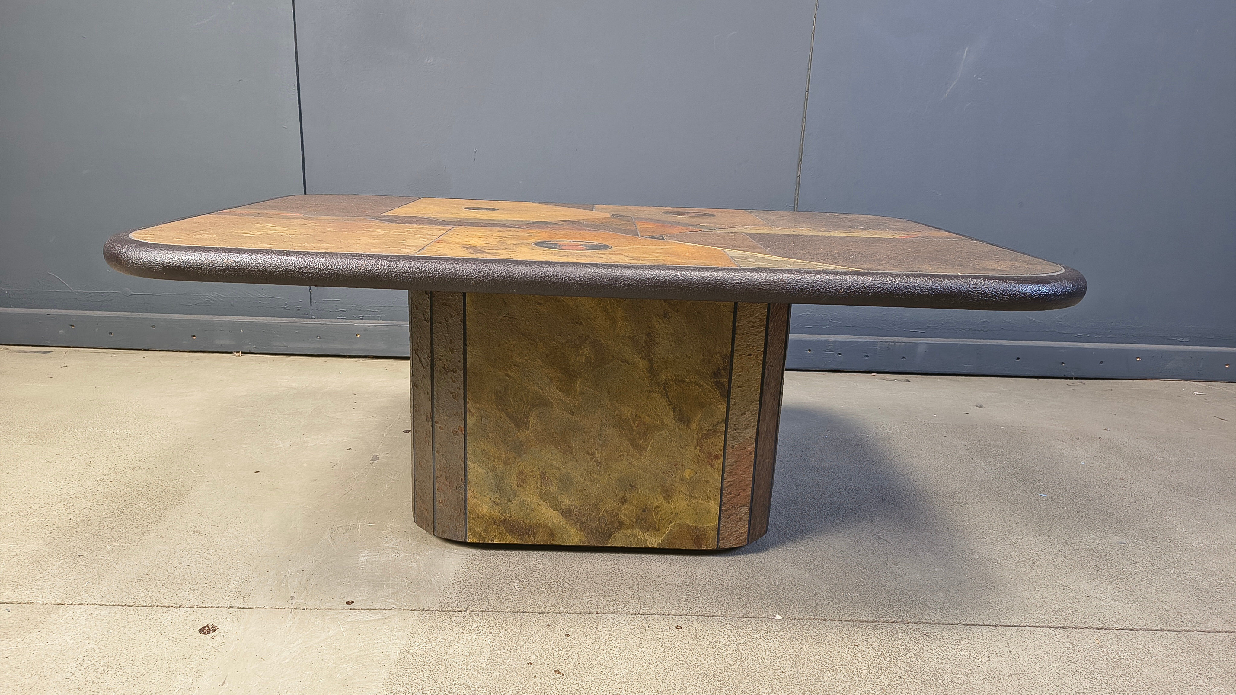 Paul Kingma attributed coffee table, 1980s