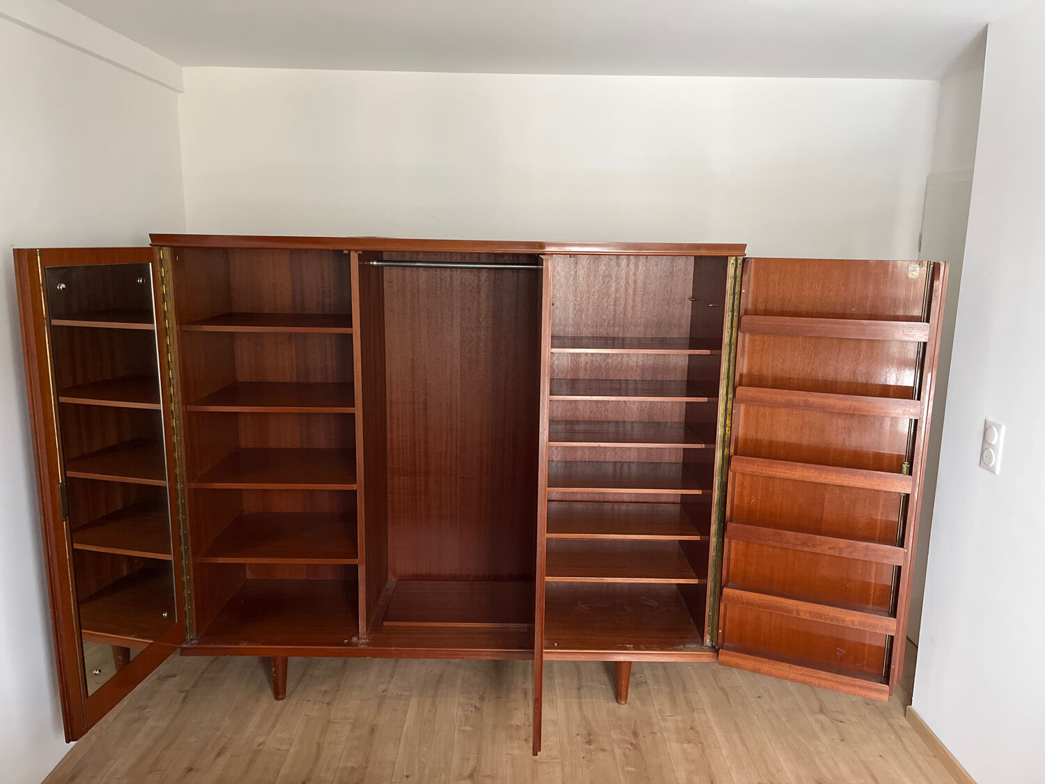 Vintage 1960s wardrobe shelf furniture FNA