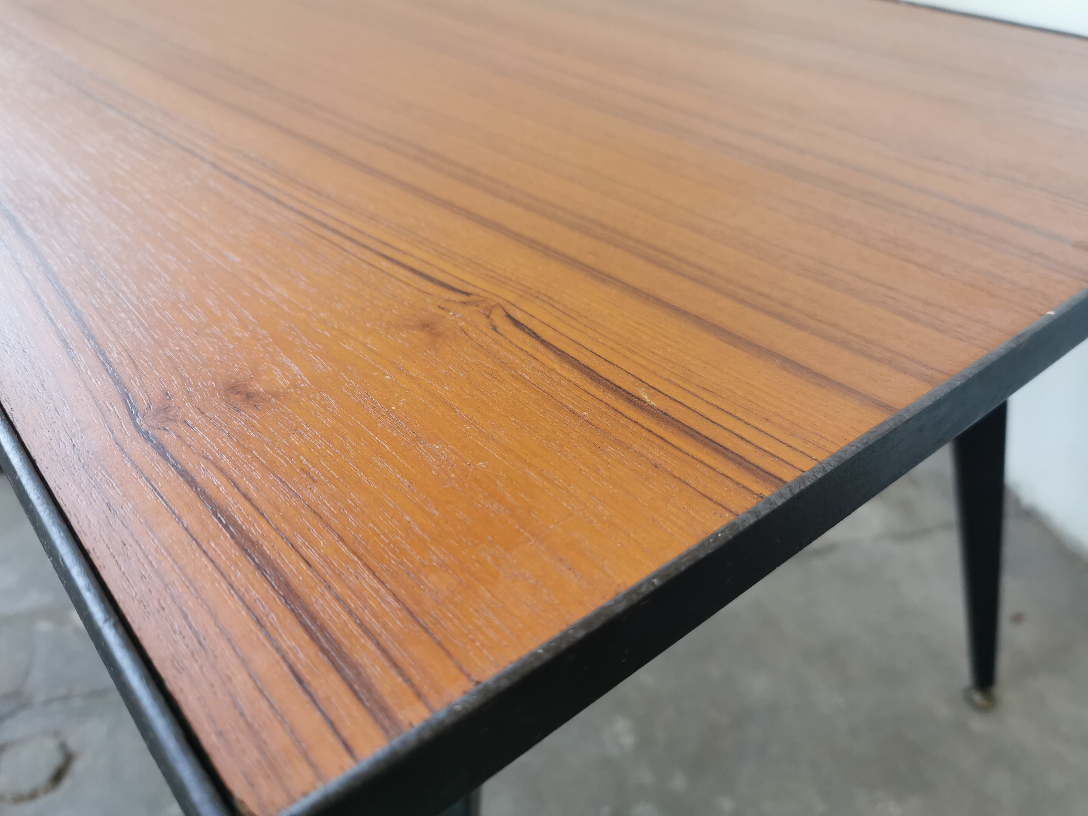 Coffee table mid-century compass legs