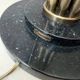 Lumiere brass floor lamp with glass uplighter France 1980s