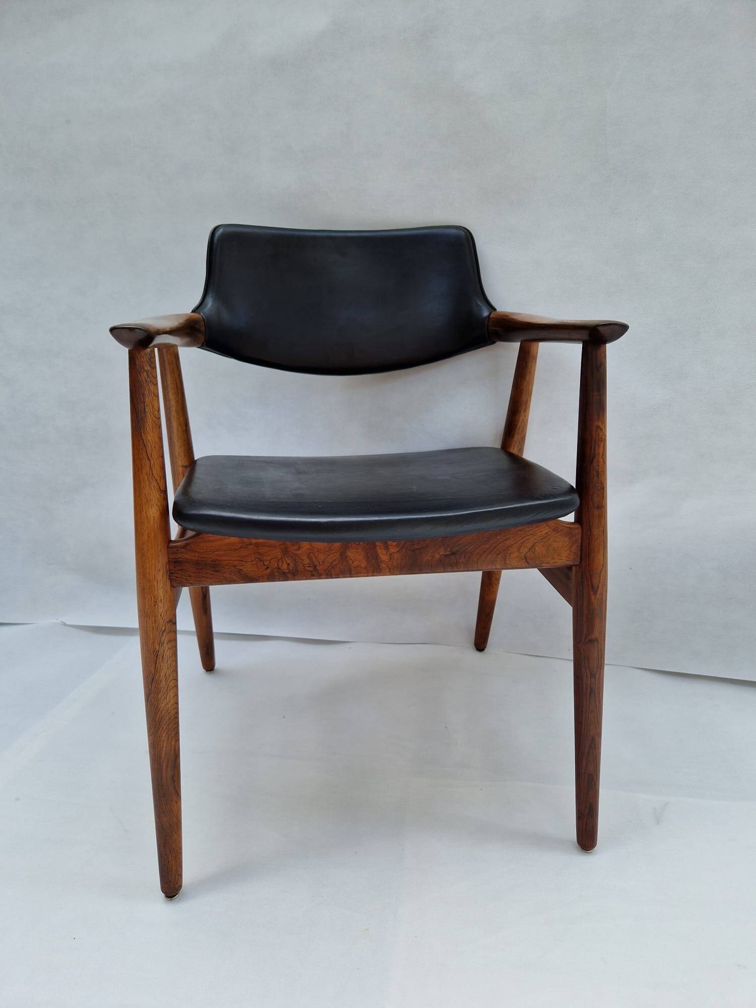 Erik Kirkegarrd teak office chair for Stolefabrik / Povl Dinesen, Denmark