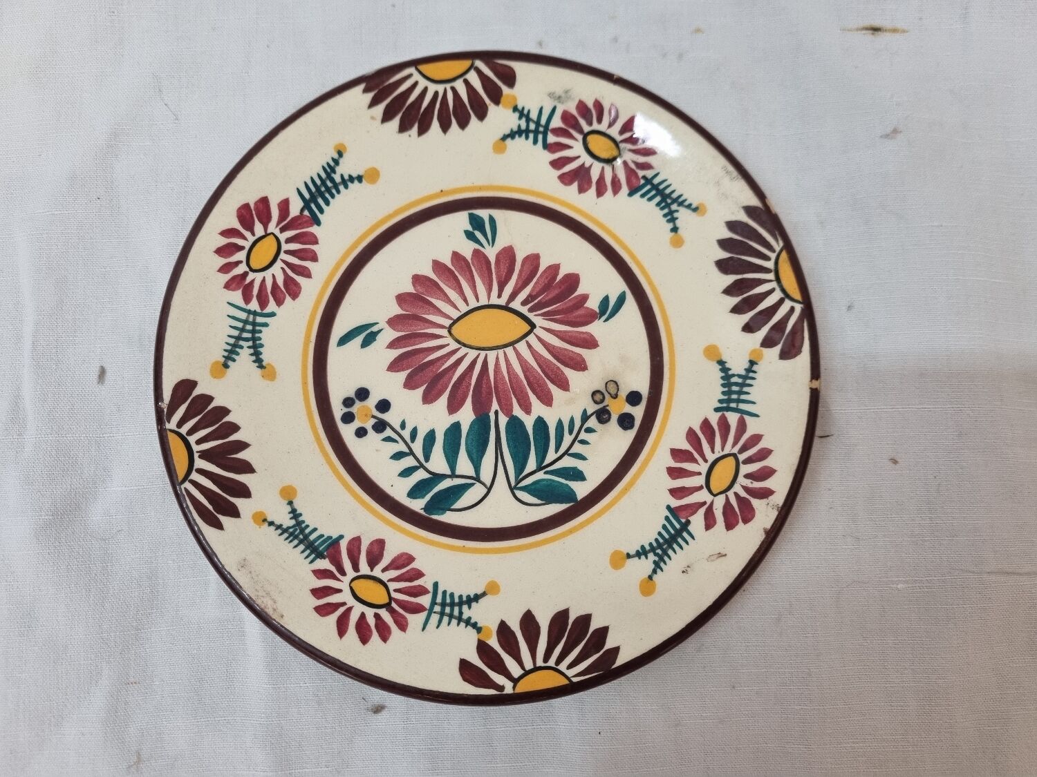 Henriot Quimper Art Deco Plate 1920