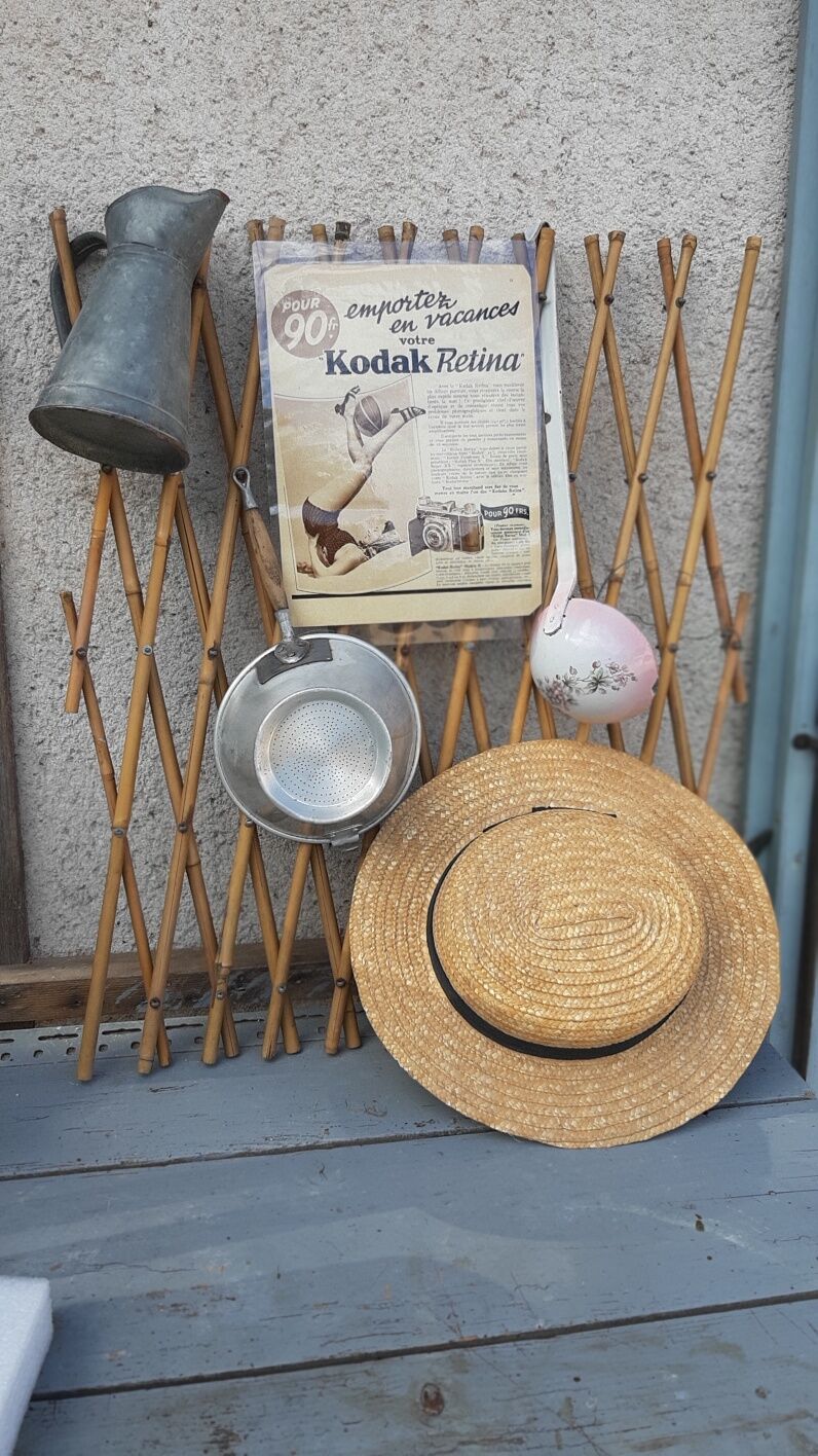 Claustra trellis vintage bamboo braces