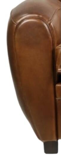 Vintage leather club armchair