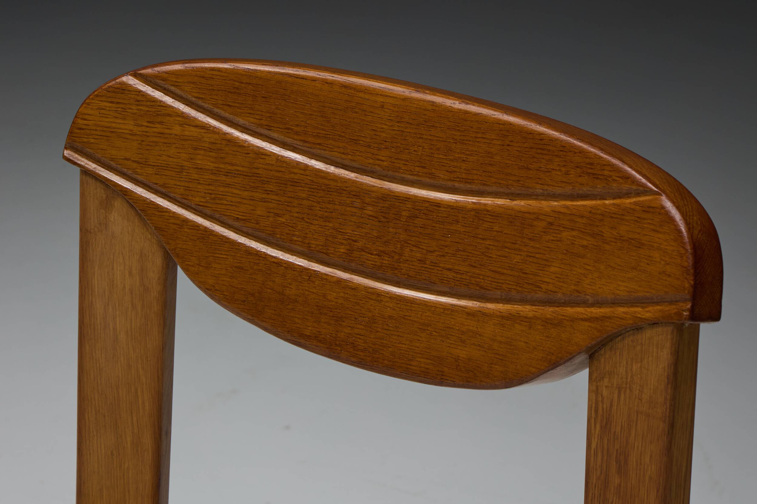 Brutalist dining chairs, France, 1960s