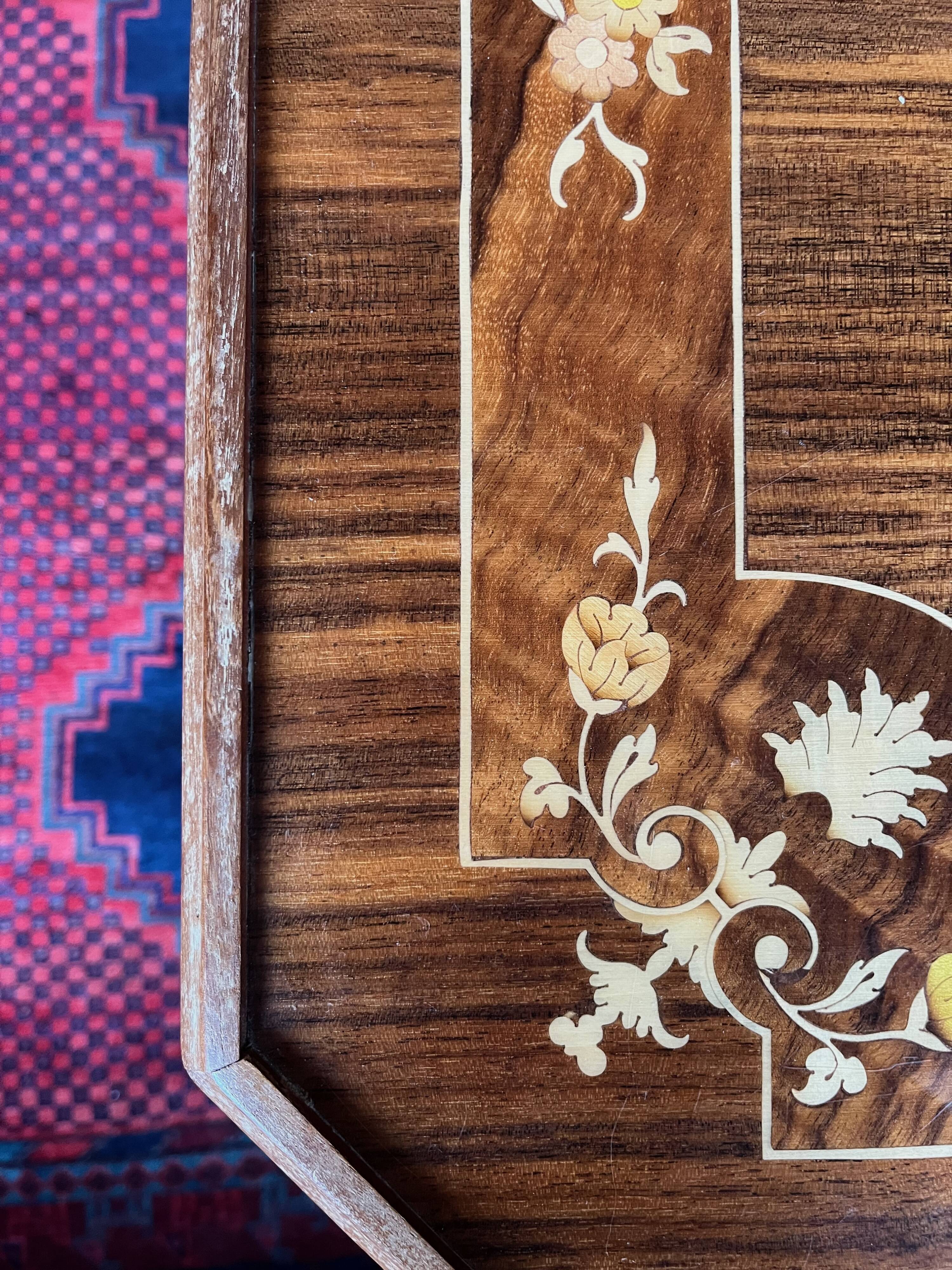 Mid-Century Italian Marquetry Multi-Game Table in Walnut & Mahogany, c. 196