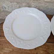 Set of 2 fruit motif plates P. Deshoulières in Limoges porcelain